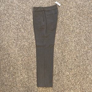 Ann Taylor Factory dress trouser size 6 grey patterned straight leg NWT